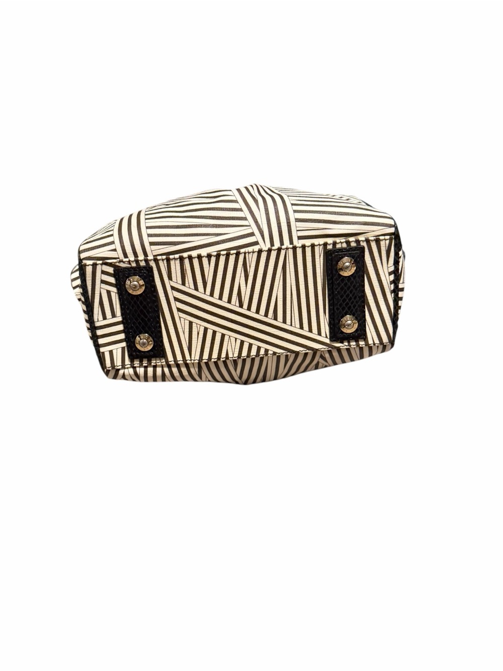 Henri Bendel Disturbed Stripe Luggage Shoulder Bag - Picture 10 of 12